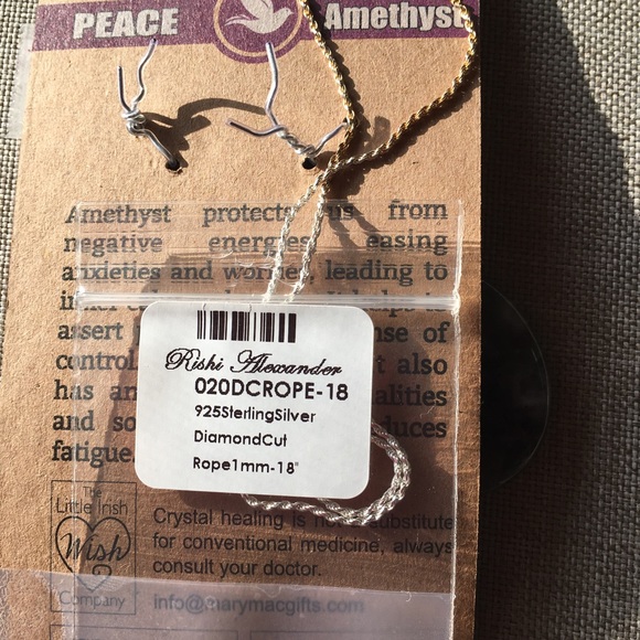 Peace Amethys Necklace or Keychain - Picture 6 of 7